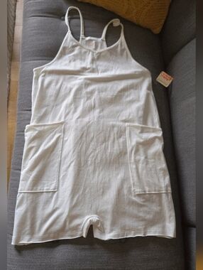 Free People Movement Hot Shot Romper New S Indie Boho Spring Pool Beach Coverup